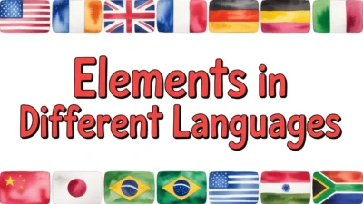 Elements in Different Languages