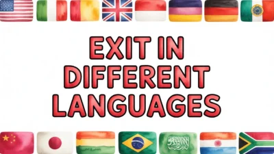 Exit in Different Languages