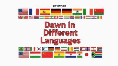 Dawn in Different Languages