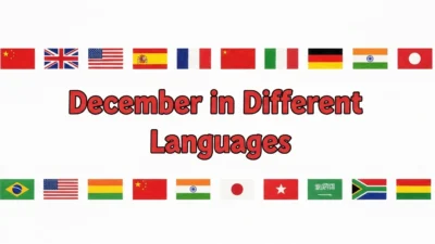 December in Different Languages