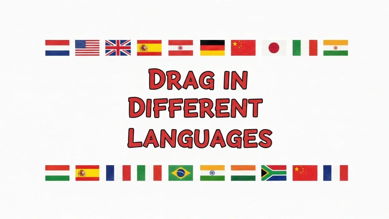 Drag in Different Languages