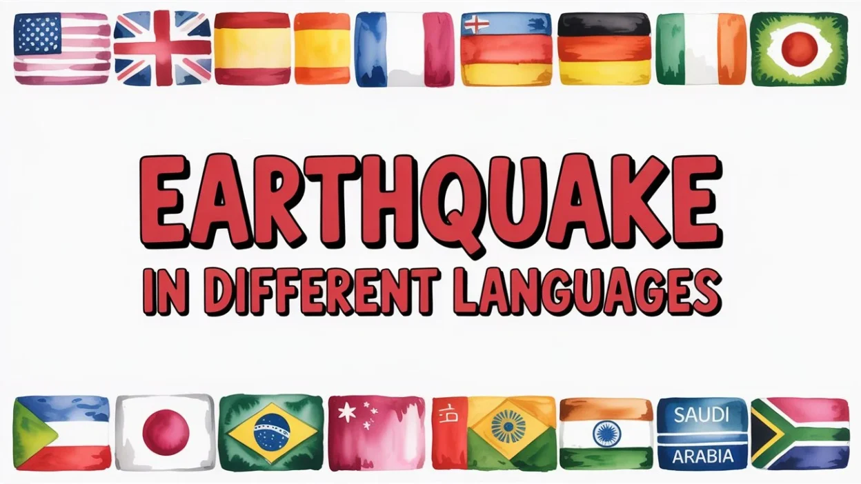 Earthquake in Different Languages