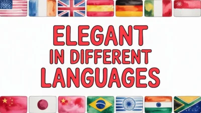 Elegant in Different Languages