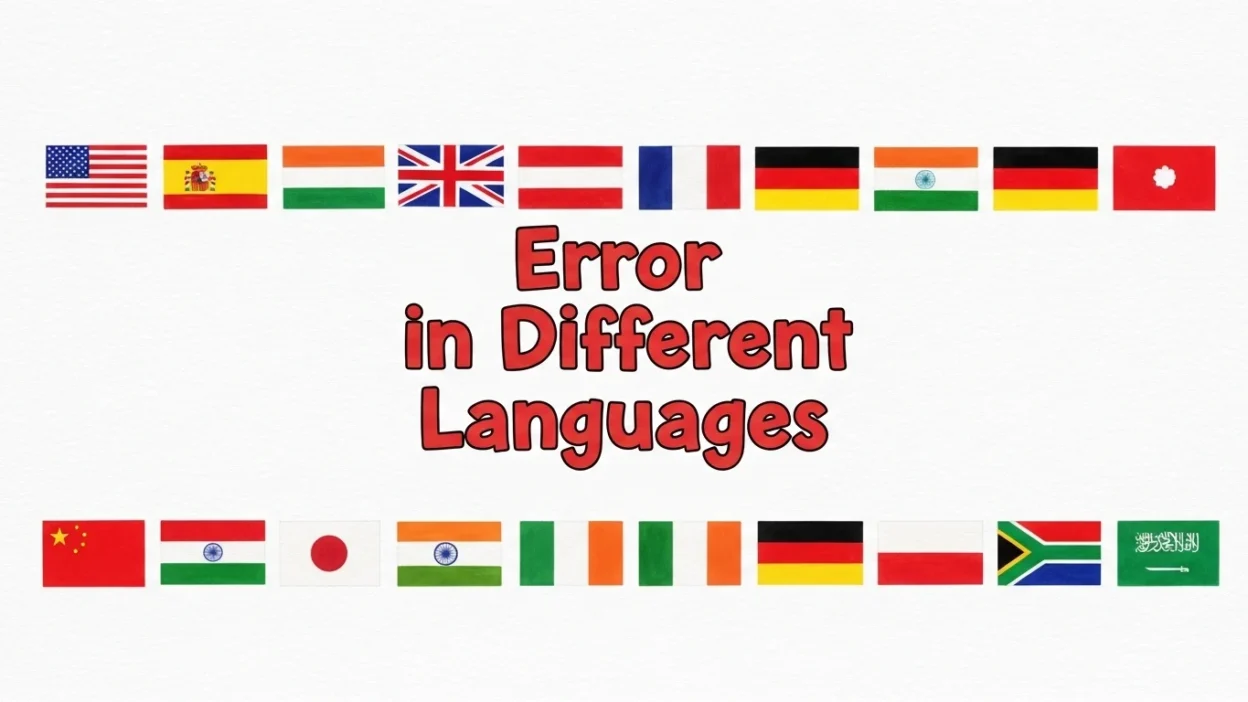 Error in Different Languages