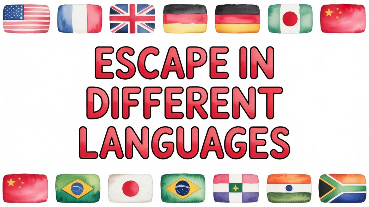 Escape in Different Languages