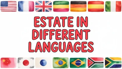 Estate in Different Languages