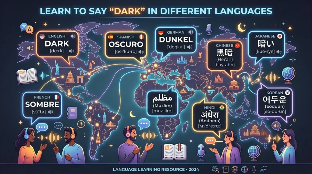 How to Say Dark in Different Languages Correctly