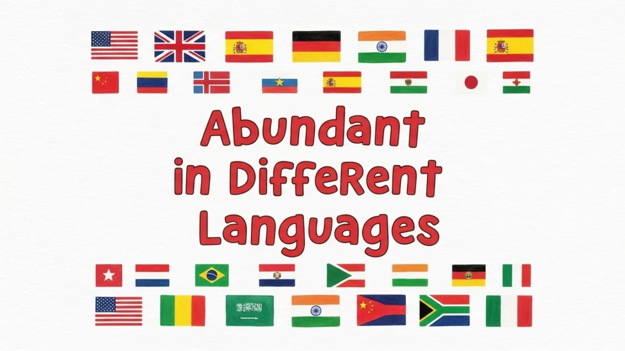 Abundant in Different Languages