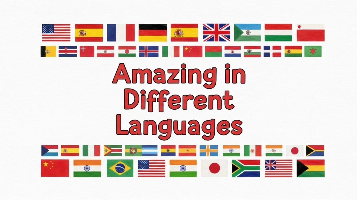 Amazing in Different Languages