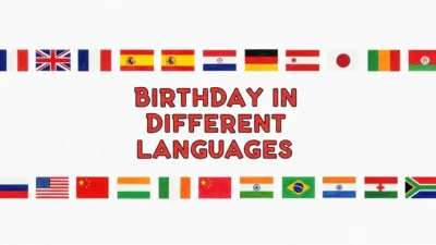 Birthday in Different Languages