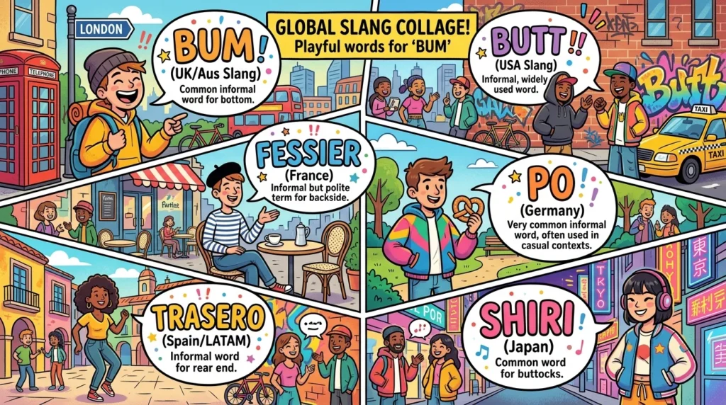 Slang and Casual Terms Similar to Bum