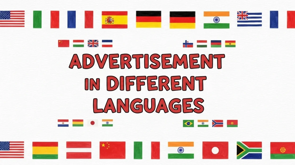 Advertisement in Different Languages