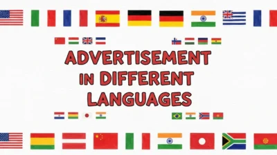 Advertisement in Different Languages