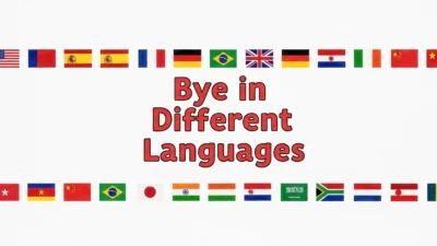 Bye in Different Languages