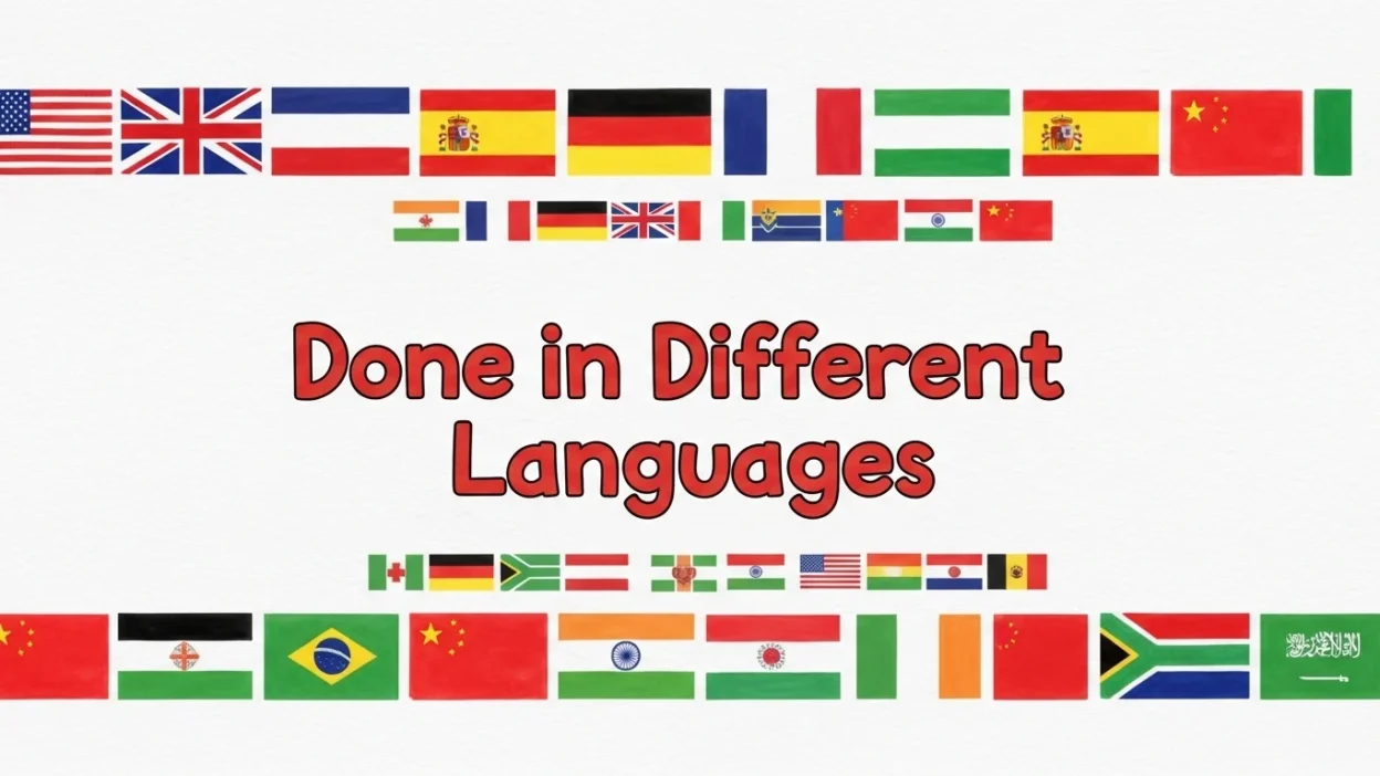 Done in Different Languages