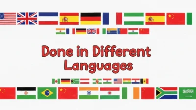 Done in Different Languages