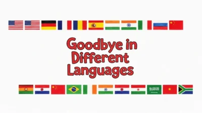 Goodbye in Different Languages