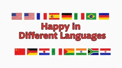 Happy in Different Languages
