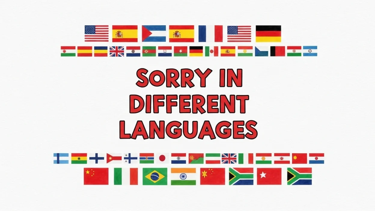 Sorry in Different Languages