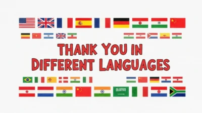 Thank You in Different Languages