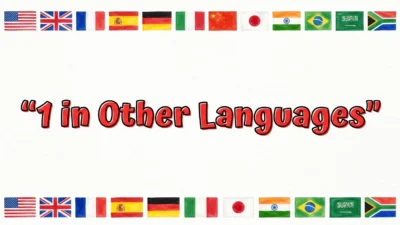 1 in Other Languages