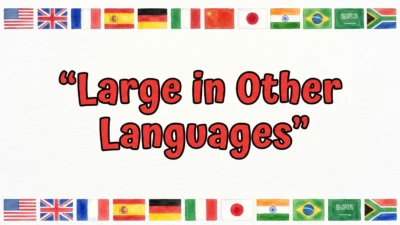 Large in Other Languages