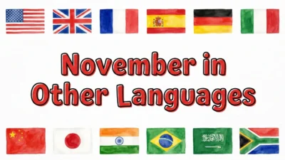 November in Other Languages