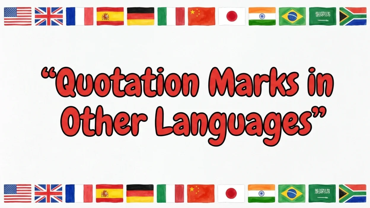 Quotation Marks in Other Languages