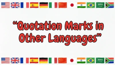 Quotation Marks in Other Languages
