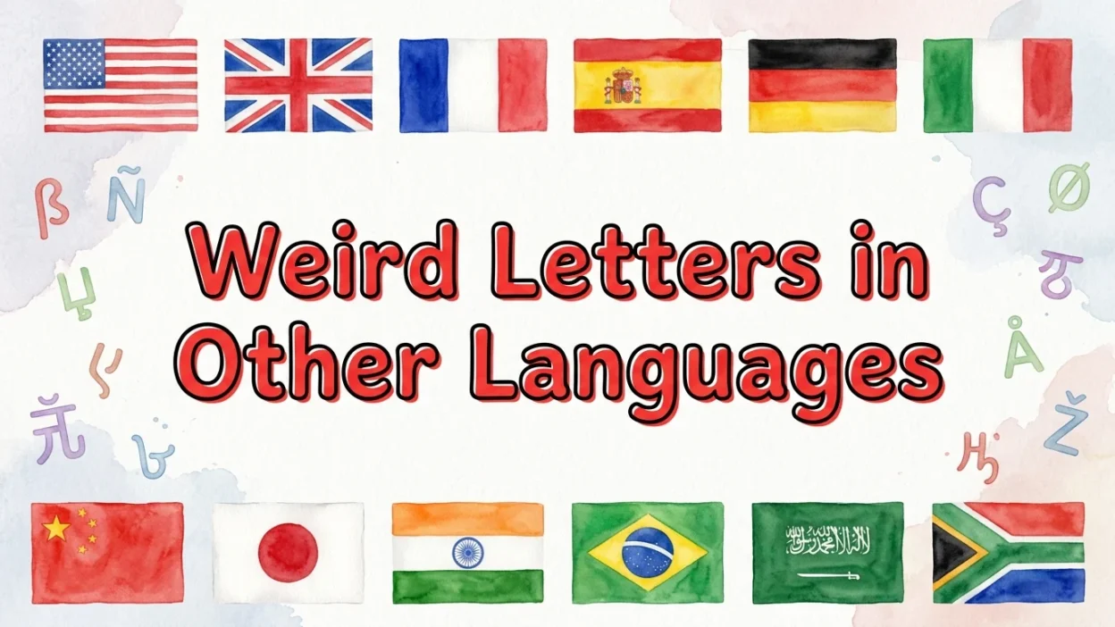 Weird Letters in Other Languages