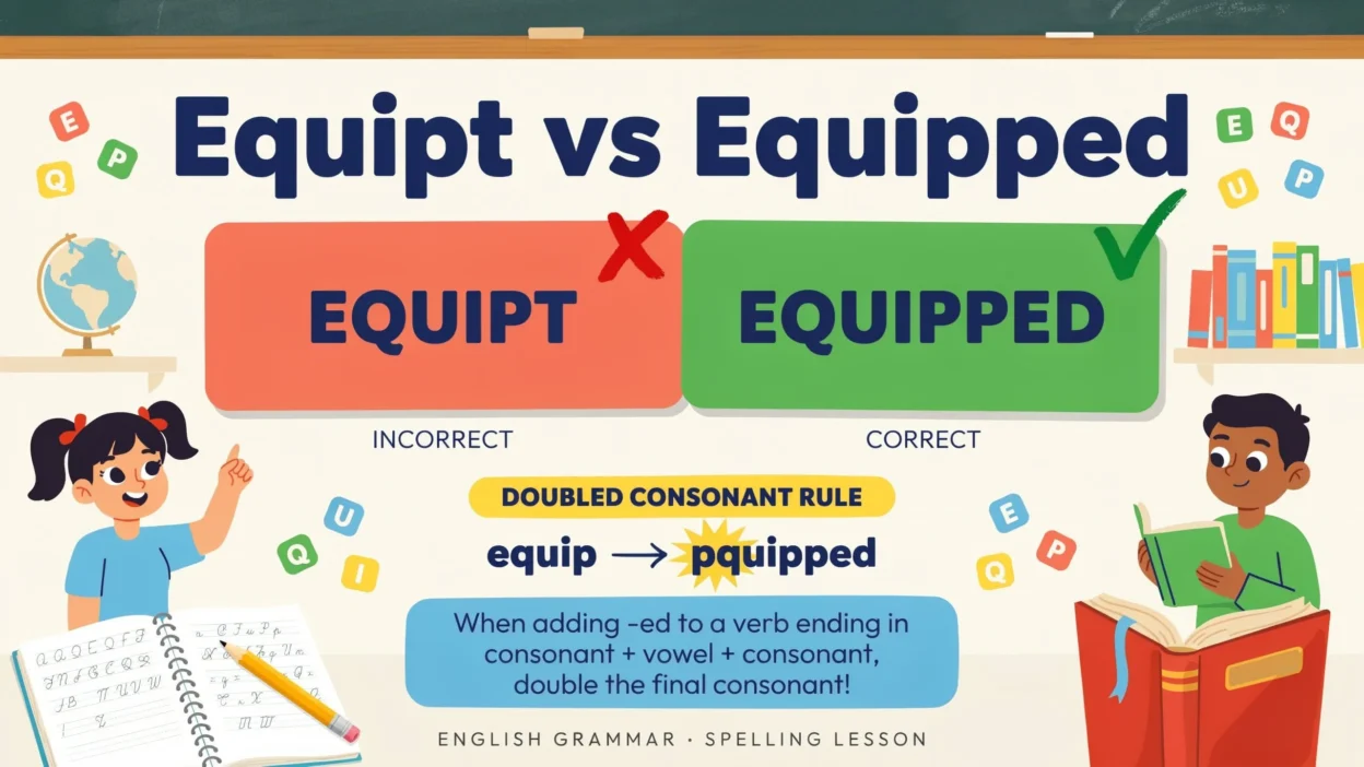 Equipt vs Equipped