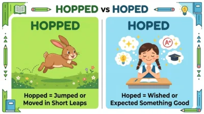 Hopped vs Hoped